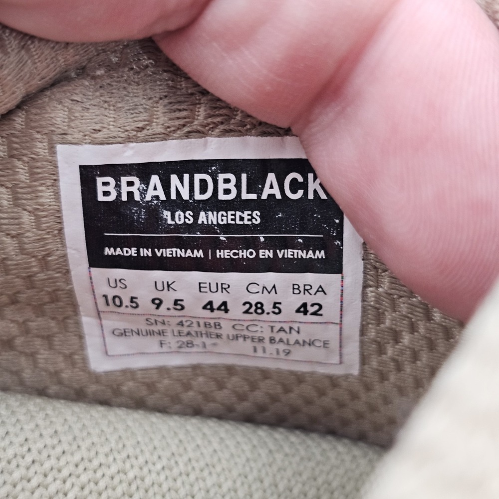 Brandblack Men's Size 10.5 US Aura 130 Specter SC 2.0 Tan Sneakers Shoes READ - Picture 8 of 8